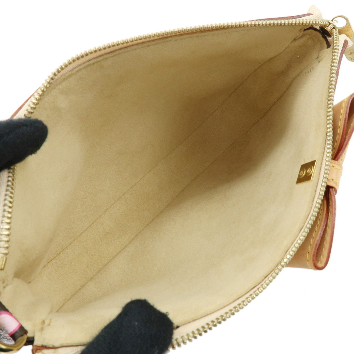 Louis Vuitton Pochette Accessoires Limited Edition Cherry Blossom Monogram, Brown, Canvas, Clutch