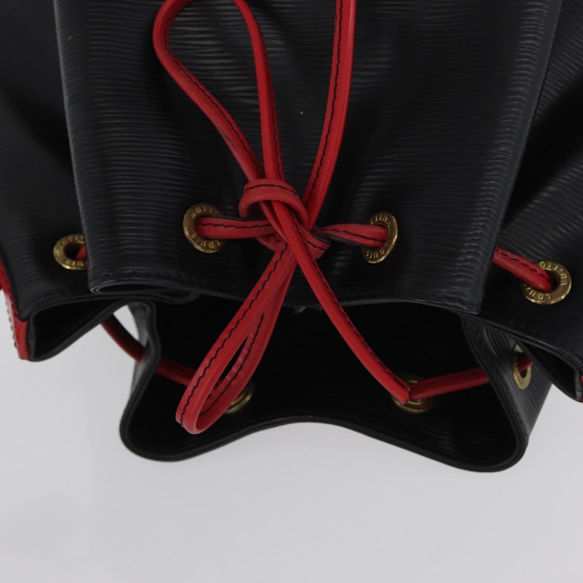 Louis Vuitton Bicolor Noe Epi Leather, Black, Leather, Shoulder Bag
