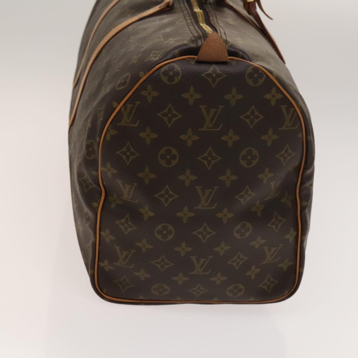 Louis Vuitton Keepall Bag Monogram Canvas, BROWN, CANVAS, Travel bag