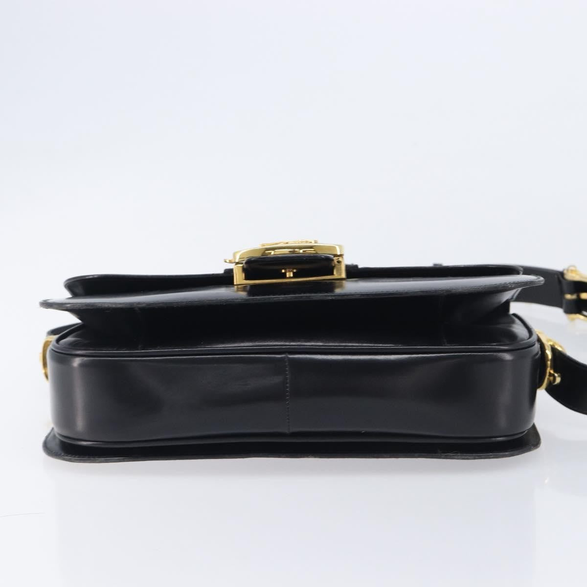 Celine Horse Carriage Leather, Black, Leather, Shoulder Bag