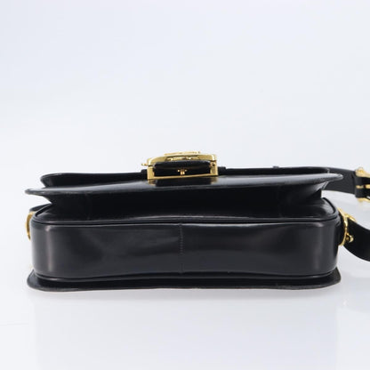 Celine Horse Carriage Leather, Black, Leather, Shoulder Bag