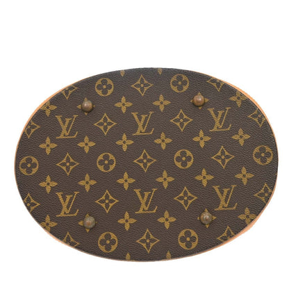 Louis Vuitton Bucket Monogram Canvas, Brown, Canvas, Handbag