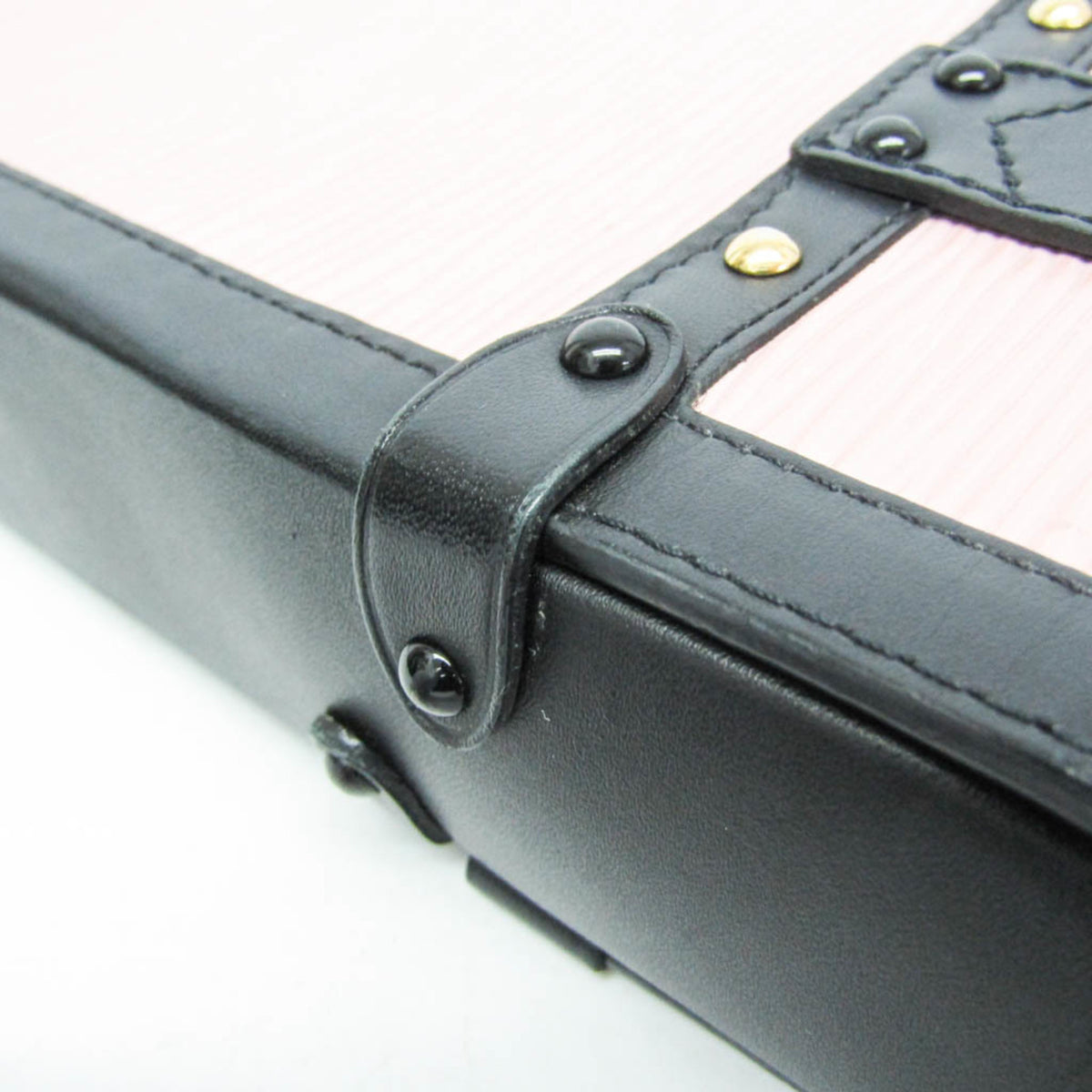 Louis Vuitton Vertical Trunk Pochette Epi Leather, Black, Leather, Clutch