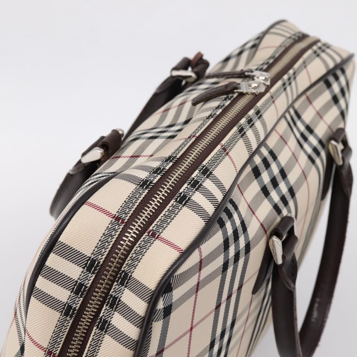 Burberry Boston Nova Check Canvas, Beige, Nylon, Handbag
