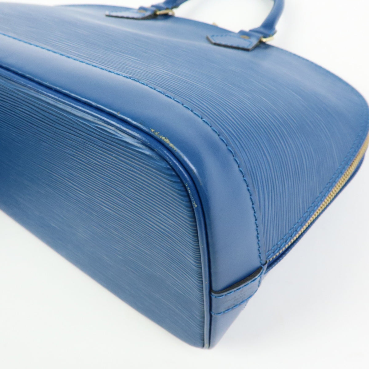 Louis Vuitton Alma Epi Leather, Blue, Leather, Handbag