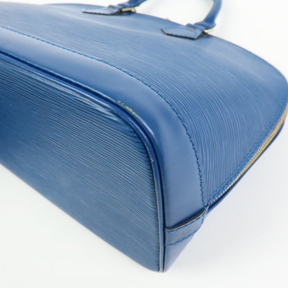 Louis Vuitton Alma Epi Leather, Blue, Leather, Handbag