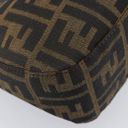 Fendi Vintage Pocket Zucca Canvas, Brown, Canvas, Shoulder Bag