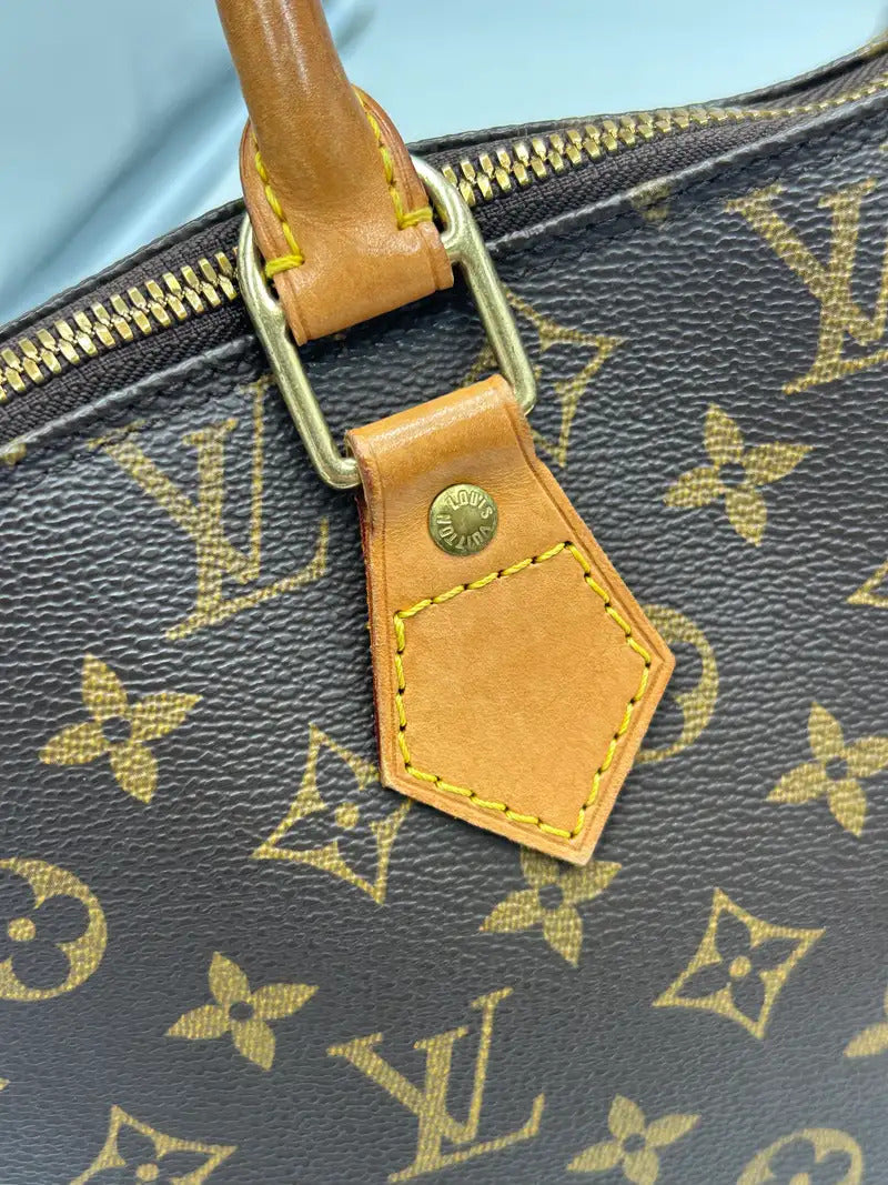 Louis Vuitton Alma Monogram Canvas, Brown, Canvas, Handbag