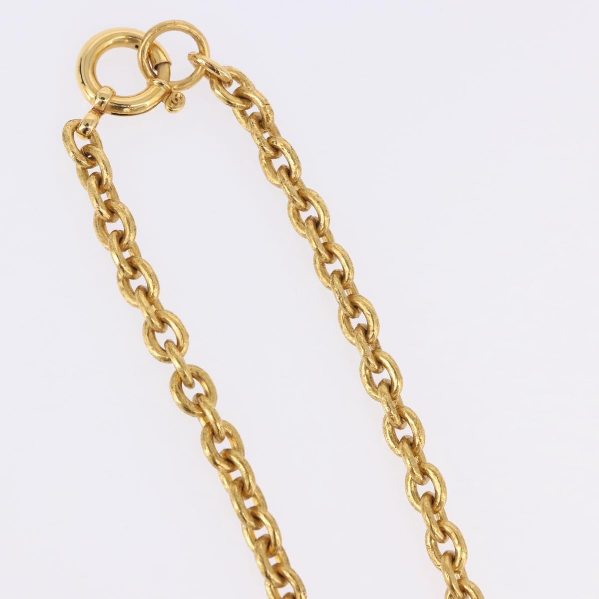 Chanel Vintage Triple CC Chain Metal, Gold, Metal, Necklace