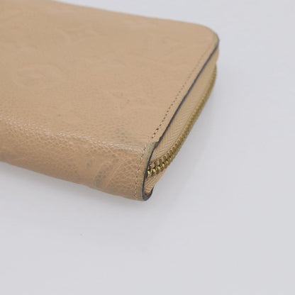 Louis Vuitton Zippy Monogram Empreinte Leather, Beige, Leather, Wallet