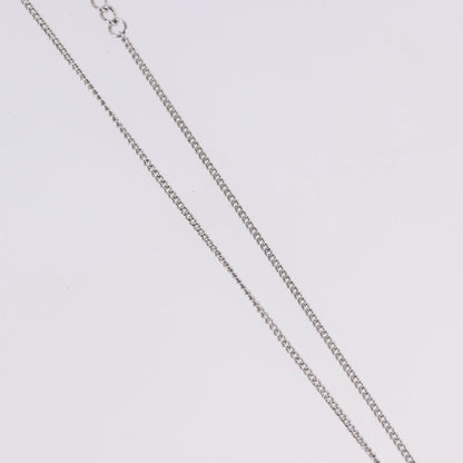 Christian Dior Vintage Dior Logo Metal and Crystal, Silver, Metal, Necklace