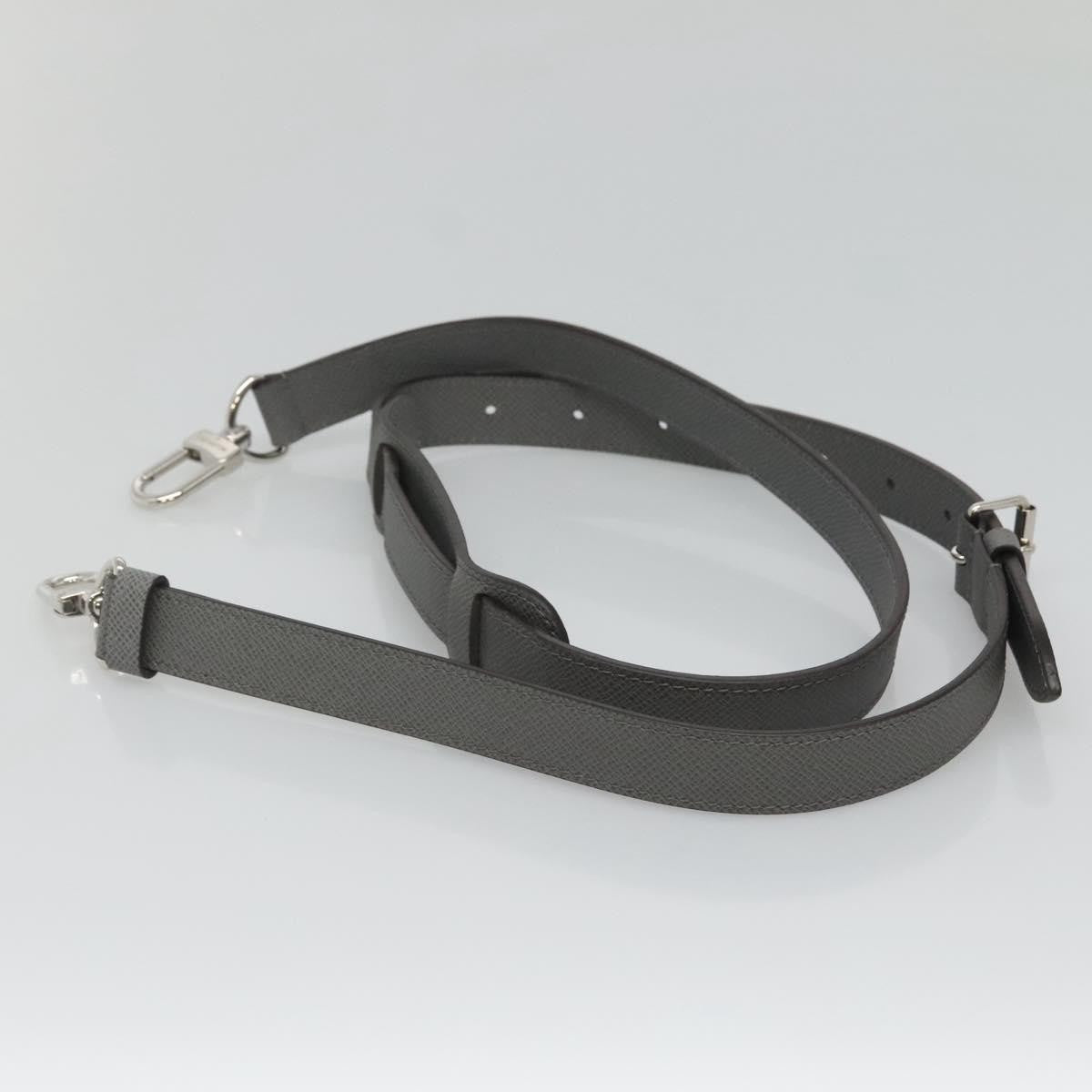 Louis Vuitton Adjustable shoulder strap leather, Gray, Leather, Straps
