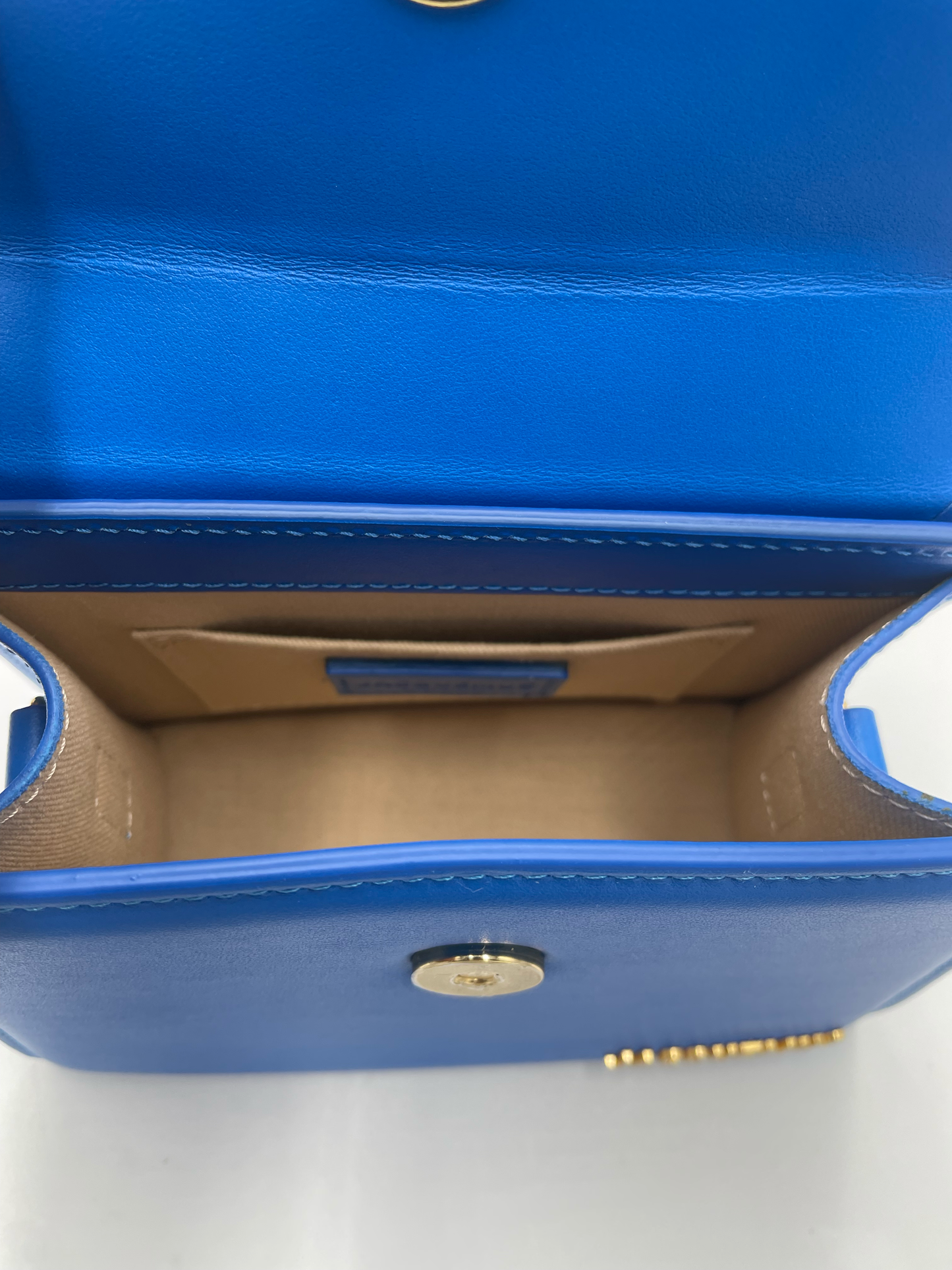 Jacquemus Le Chiquito Moyen Bag Leather, BLUE, LEATHER, Bag