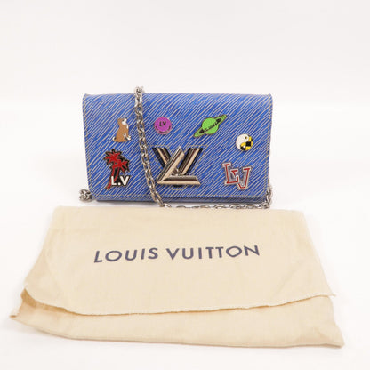 Louis Vuitton Twist Limited, Blue, Leather, Clutch