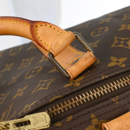 Louis Vuitton Keepall Monogram Canvas, Brown, Canvas, Travel Bag