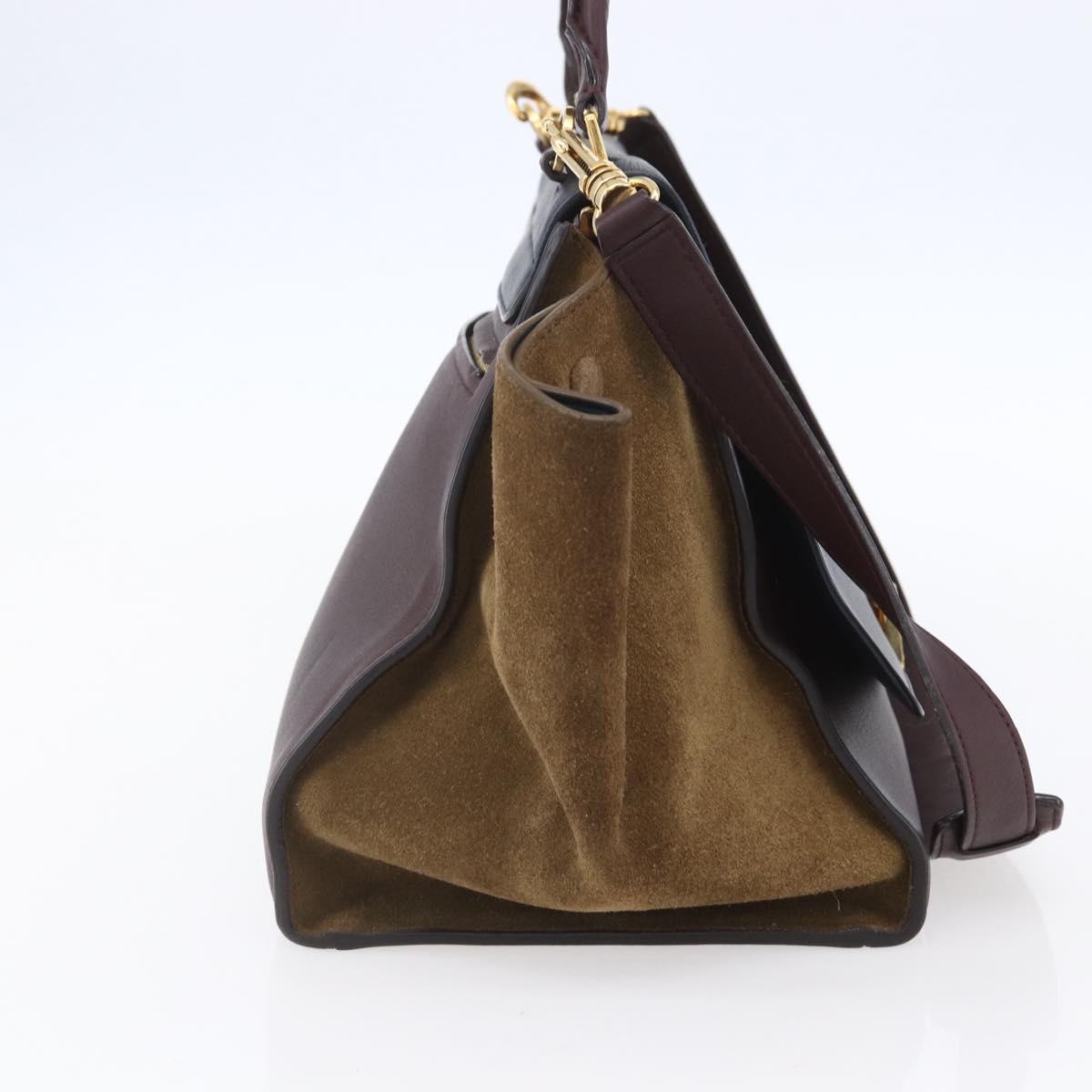 Celine Tricolor Trapeze Bag Leather, MULTICOLOUR, LEATHER, Handbag