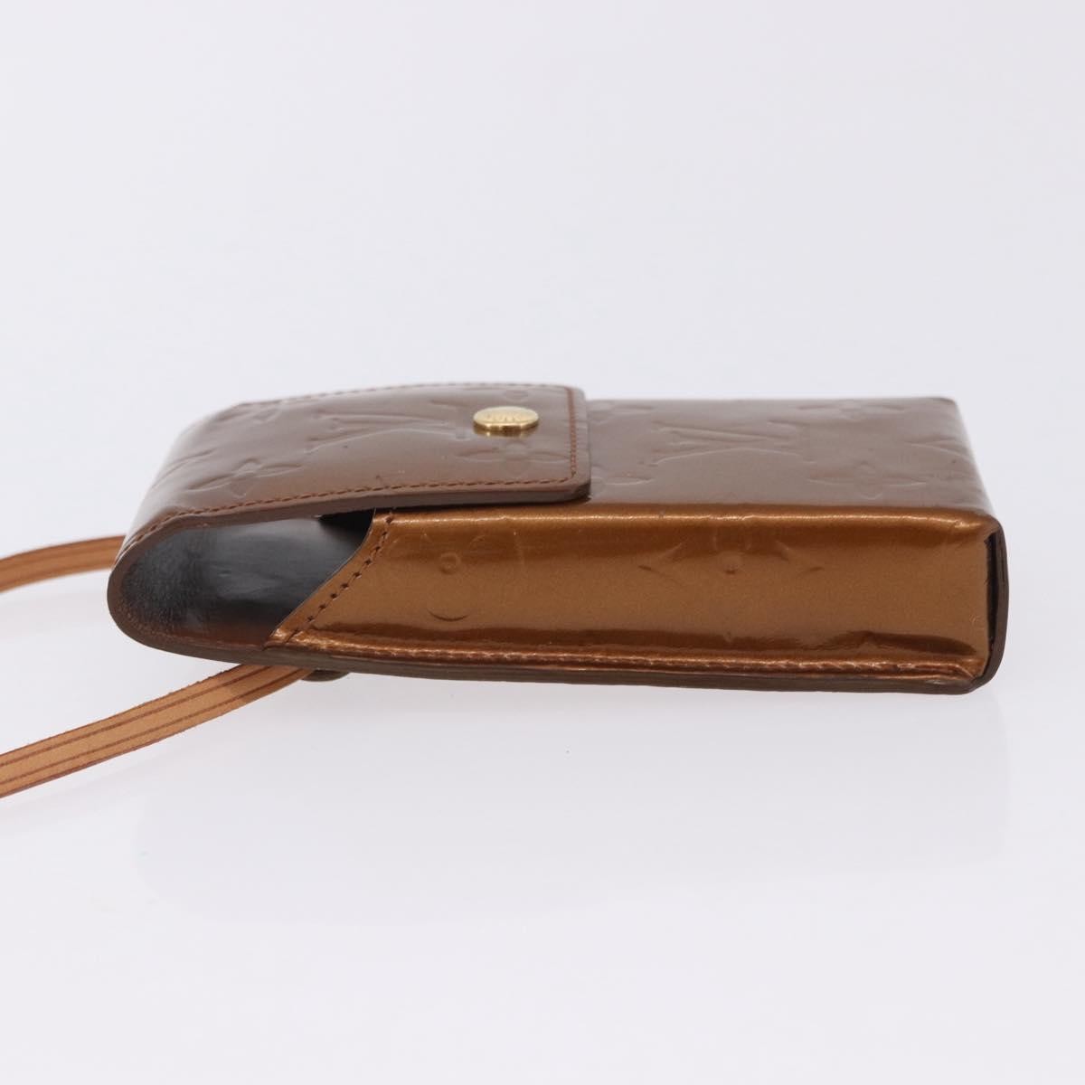 Louis Vuitton Walker Monogram Vernis, Brown, Patent Leather, Wallet