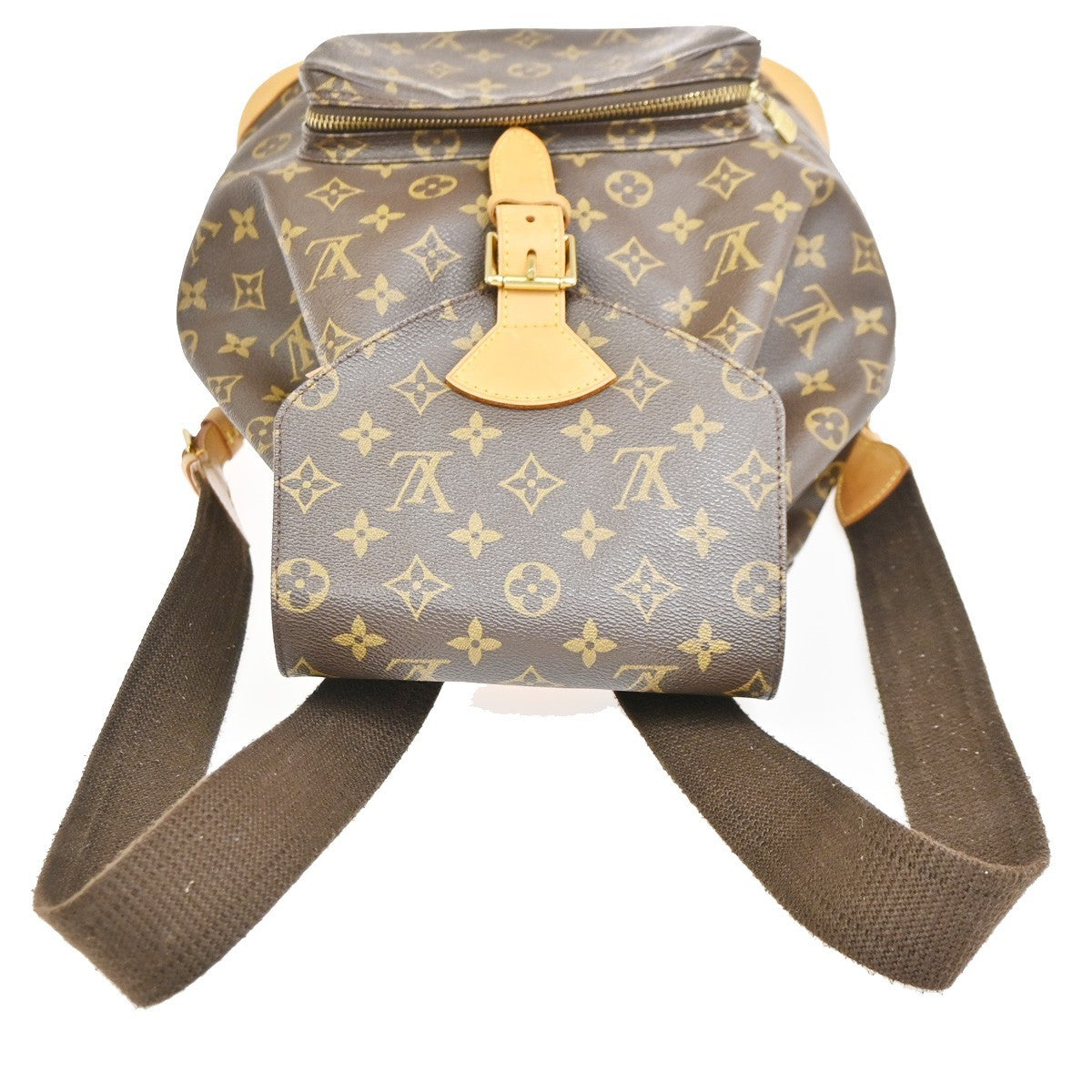 Louis Vuitton Montsouris Monogram, Brown, Canvas, Backpack