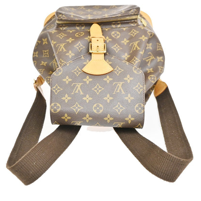 Louis Vuitton Montsouris Monogram, Brown, Canvas, Backpack