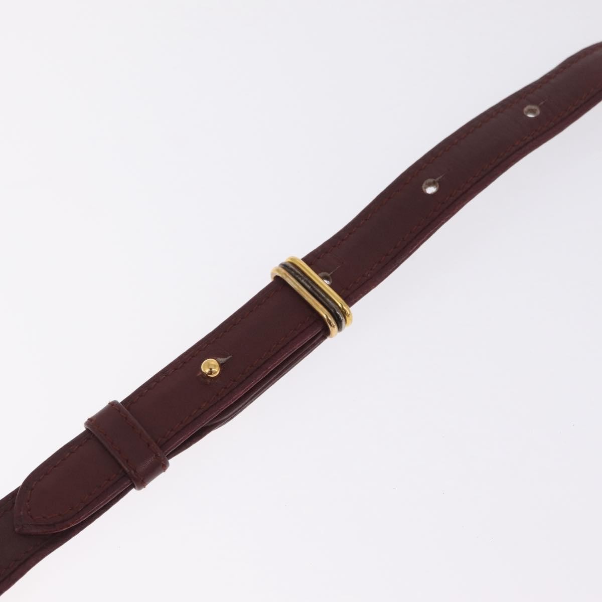 Cartier Tasseled Must de Cartier Leather, Burgundy, Leather, Shoulder Bag
