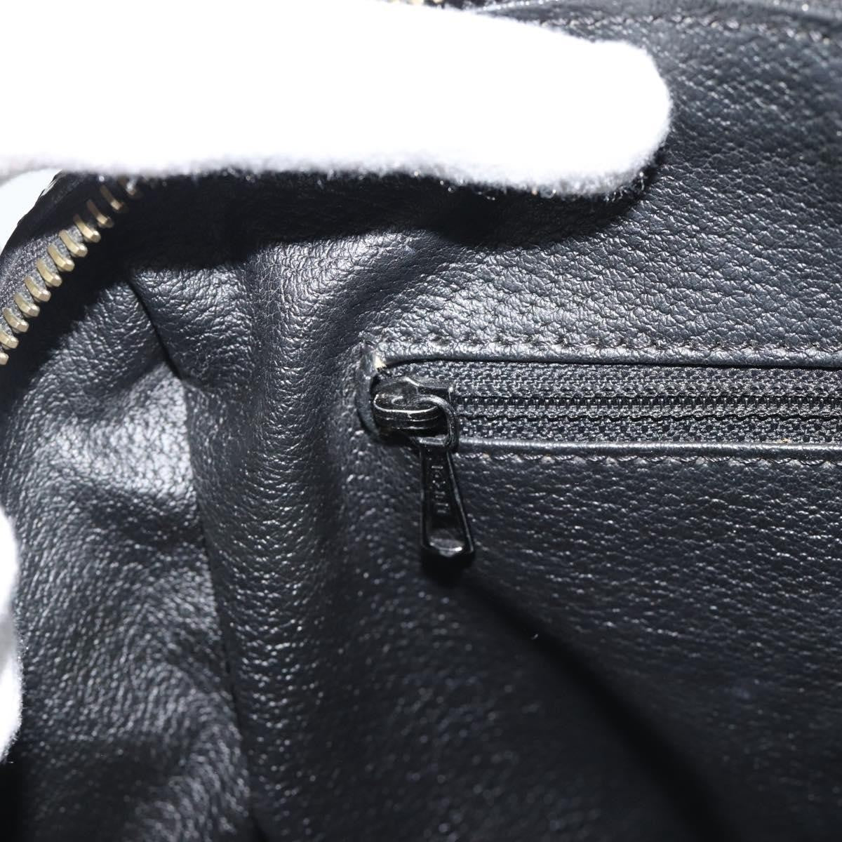 Celine Vintage Boston Macadam Coated Canvas, Black, Canvas, Handbag