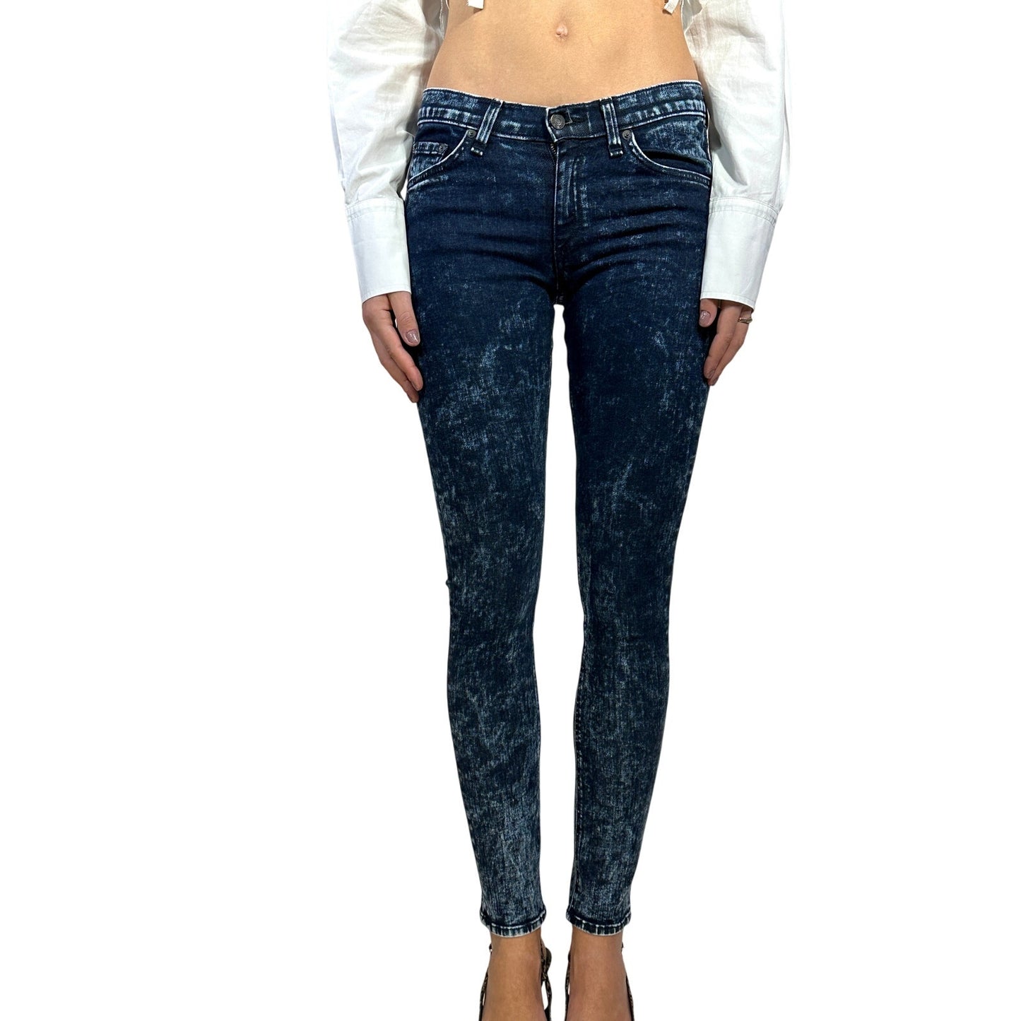 RAG & BONE The Skinny Jeans Acid Wash