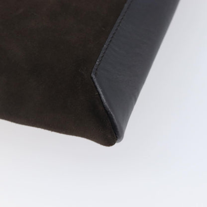 Gucci Shoulder Leather, Brown, Suede, Shoulder Bag