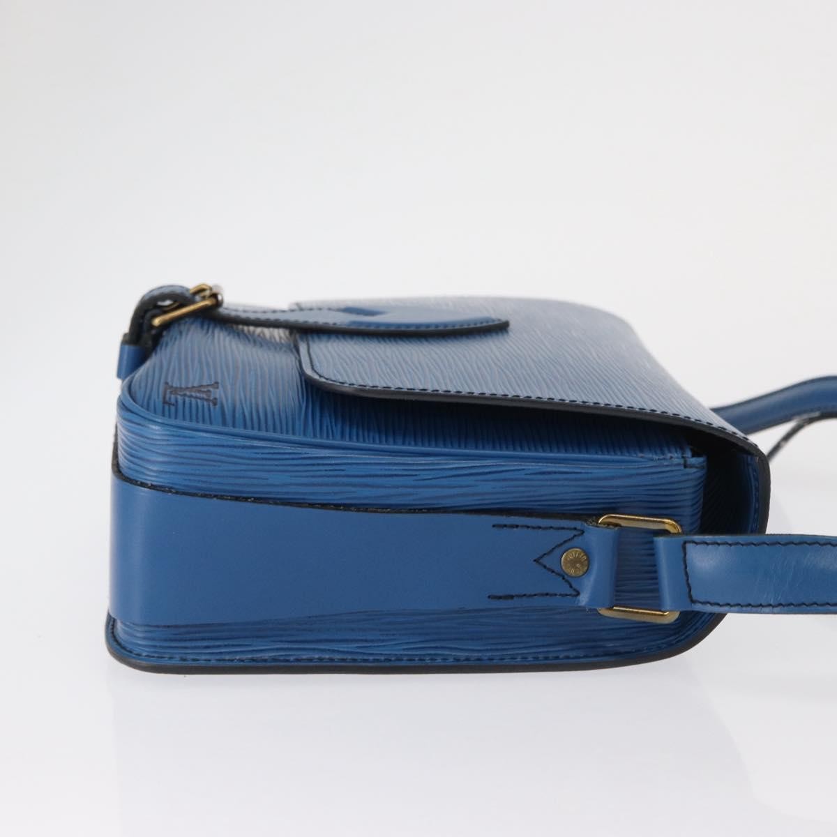 Louis Vuitton Cartouchiere Epi Leather, Blue, Leather, Shoulder Bag