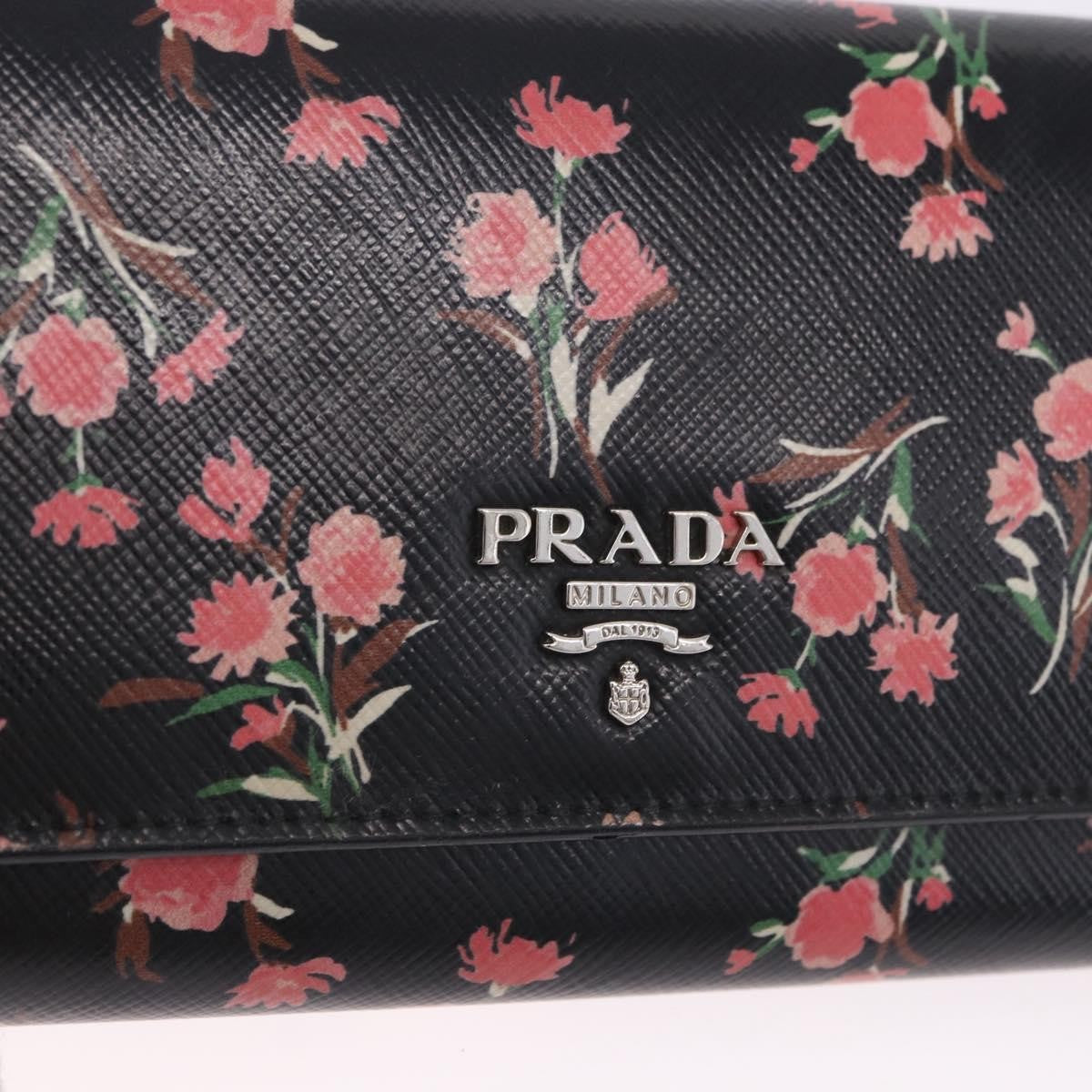 Prada Saffiano Leather, Black, Leather, Wallet