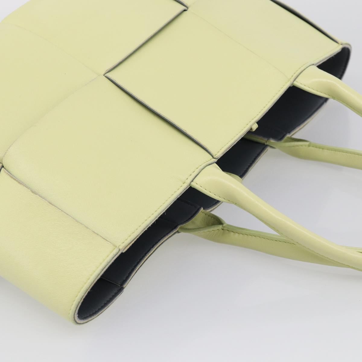 Bottega Veneta Arco Maxi Intrecciato Leather, Yellow, Leather, Tote Bag