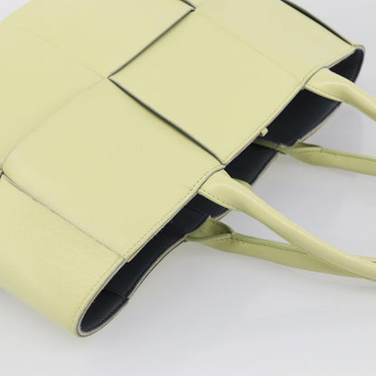 Bottega Veneta Arco Maxi Intrecciato Leather, Yellow, Leather, Tote Bag