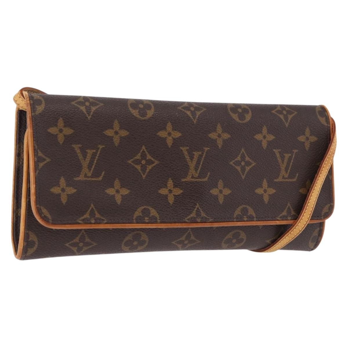 Louis Vuitton Twin Monogram Canvas, Brown, Canvas, Clutch