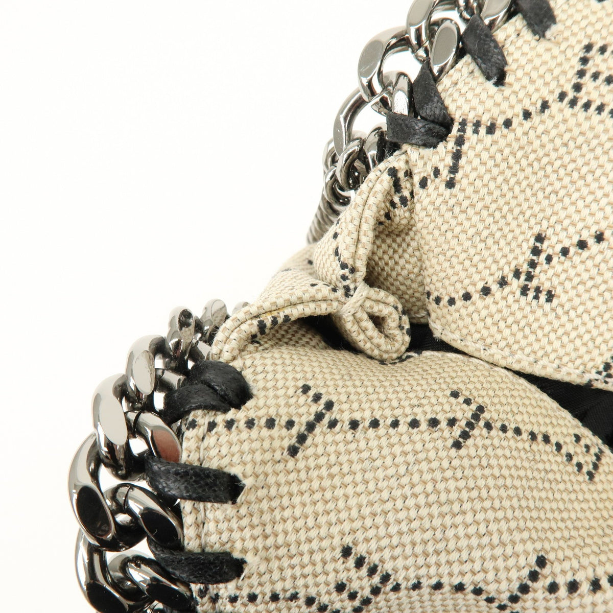 Stella McCartney Falabella Faux Leather, Beige, Canvas, Tote Bag
