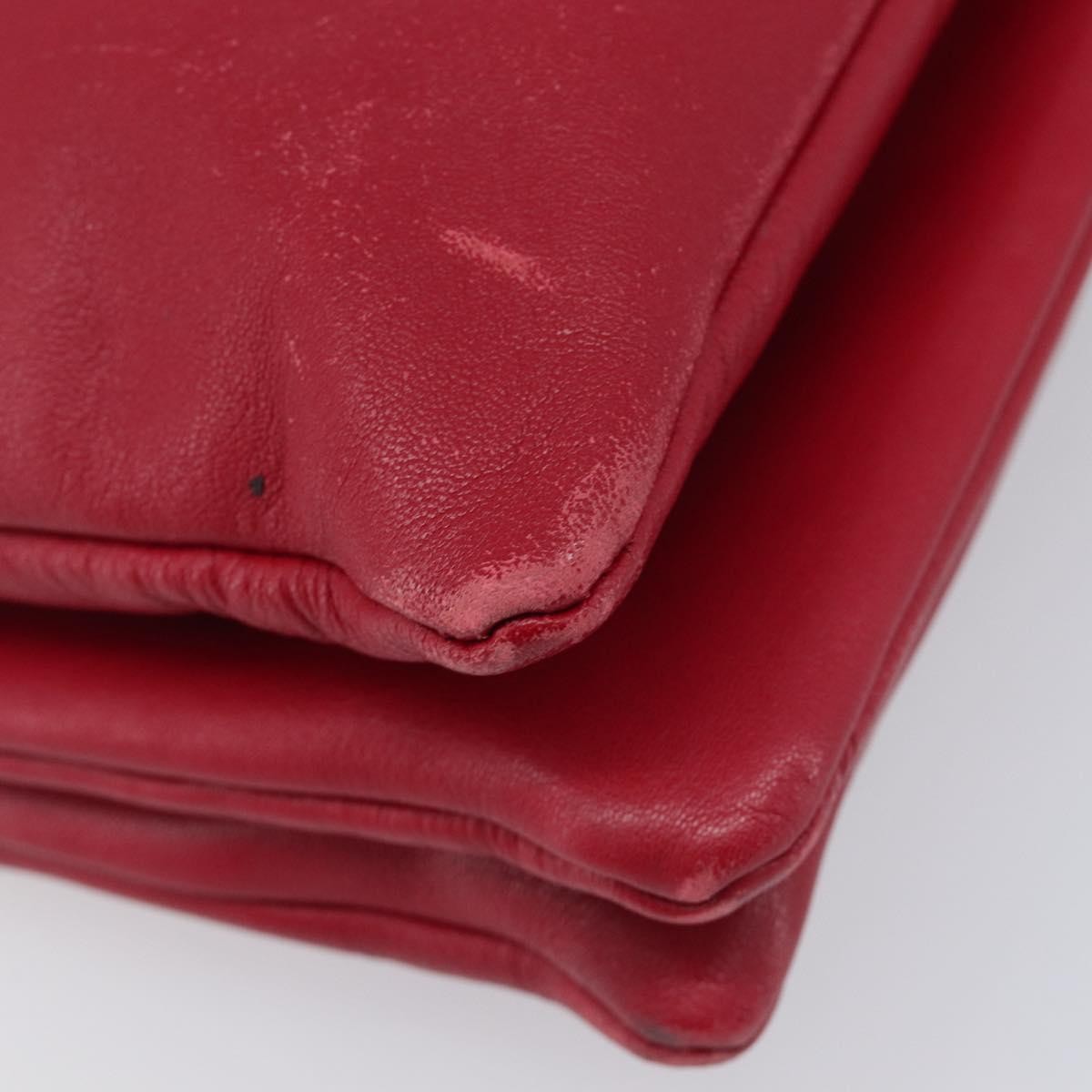 Celine Trio Leather, Red, Leather, Crossbody Bag