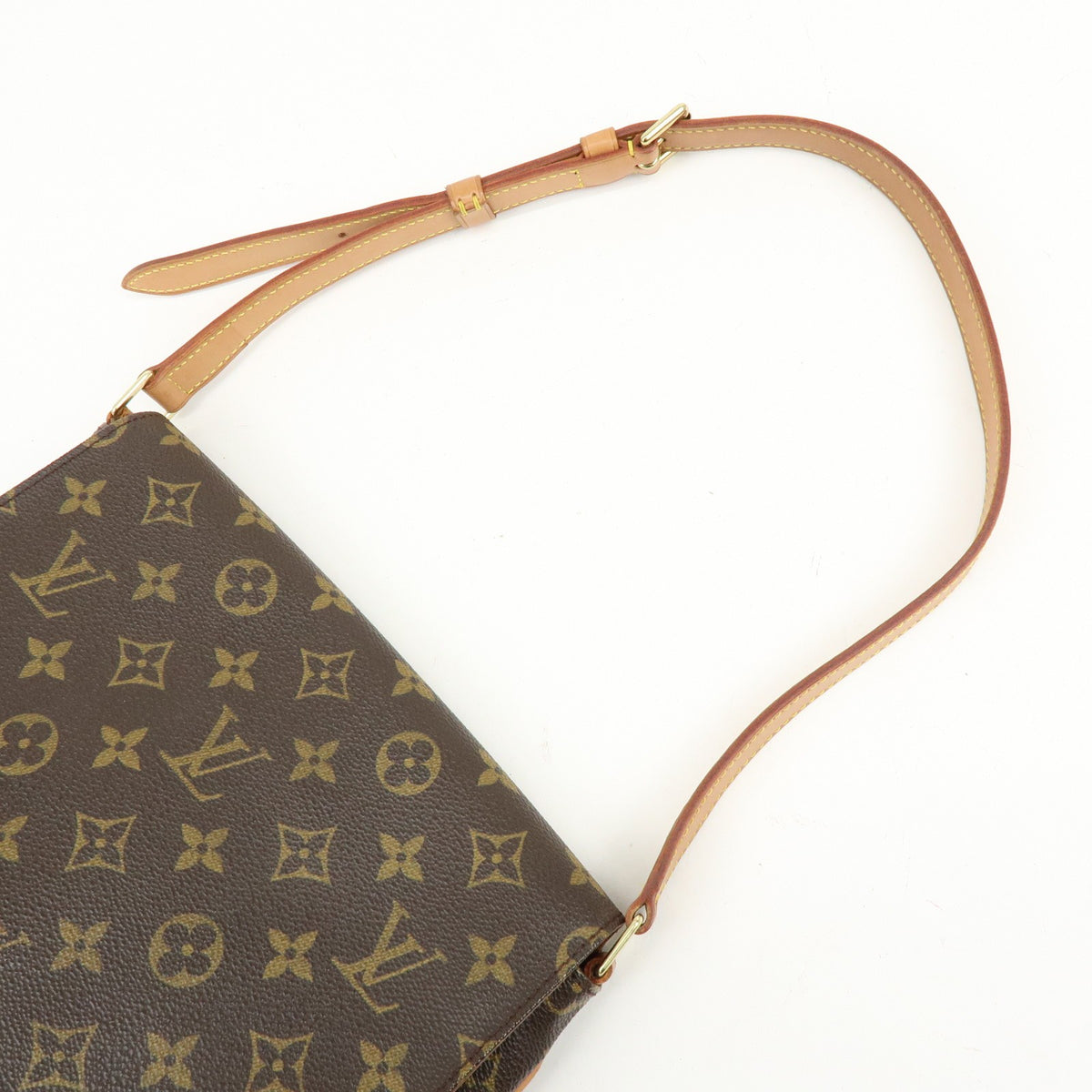Louis Vuitton Musette Tango Monogram Canvas, Brown, Canvas, Shoulder Bag
