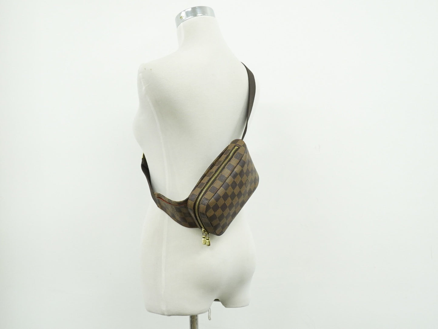 Louis Vuitton Geronimos Damier, Brown, Canvas, Clutch