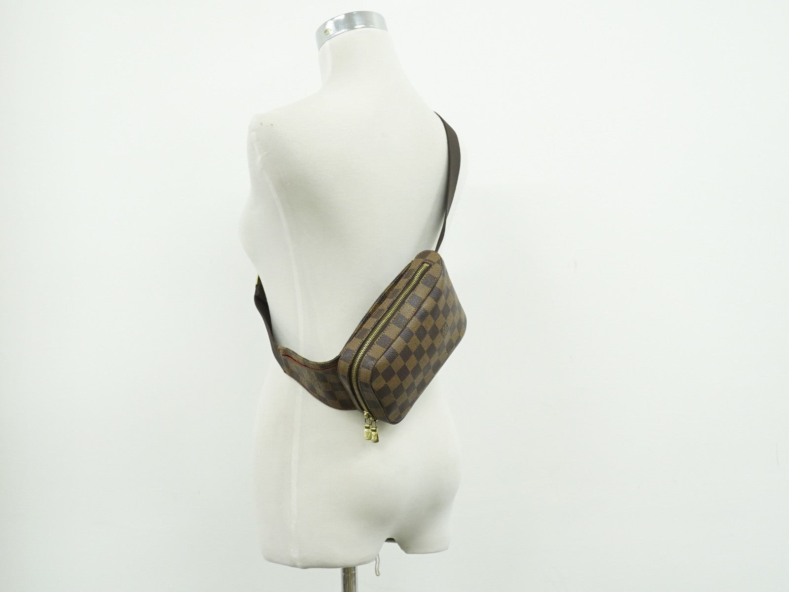 Louis Vuitton Geronimos Damier, Brown, Canvas, Clutch