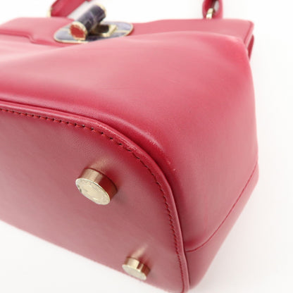 Bvlgari Isabella Rossellini Leather, Pink, Leather, Handbag