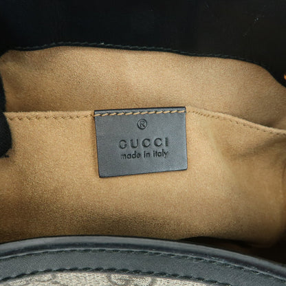 Gucci Padlock Chain GG Coated Canvas with Leather, Beige, Canvas, Tote Bag