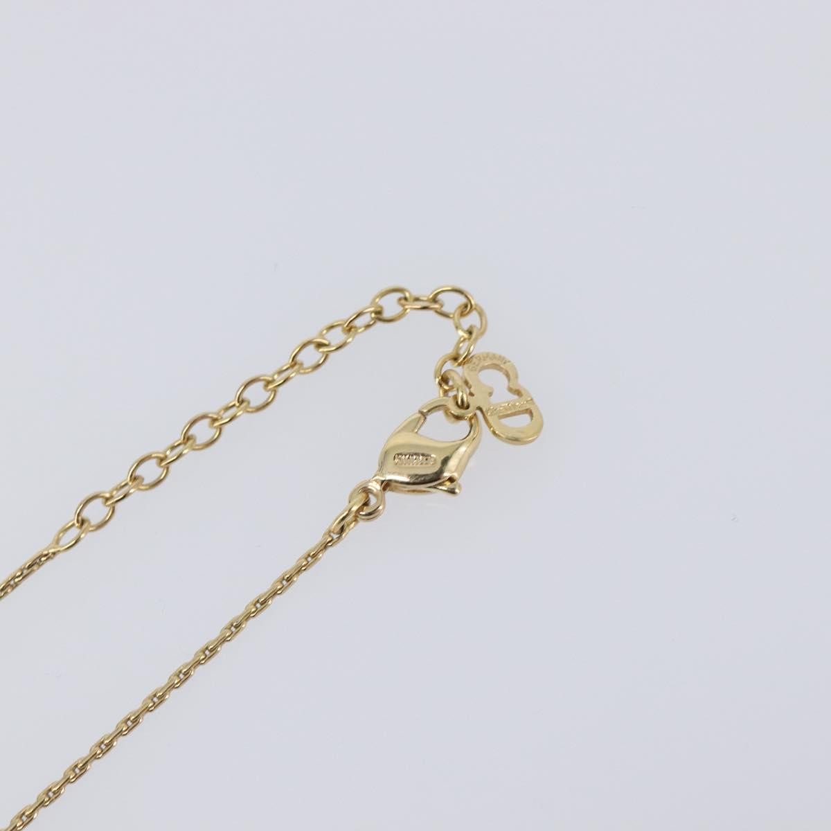 Christian Dior CD Pendant Metal, Gold, Metal, Necklace