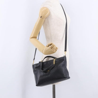 Bally Vintage Leather, Black, Leather, Tote Bag