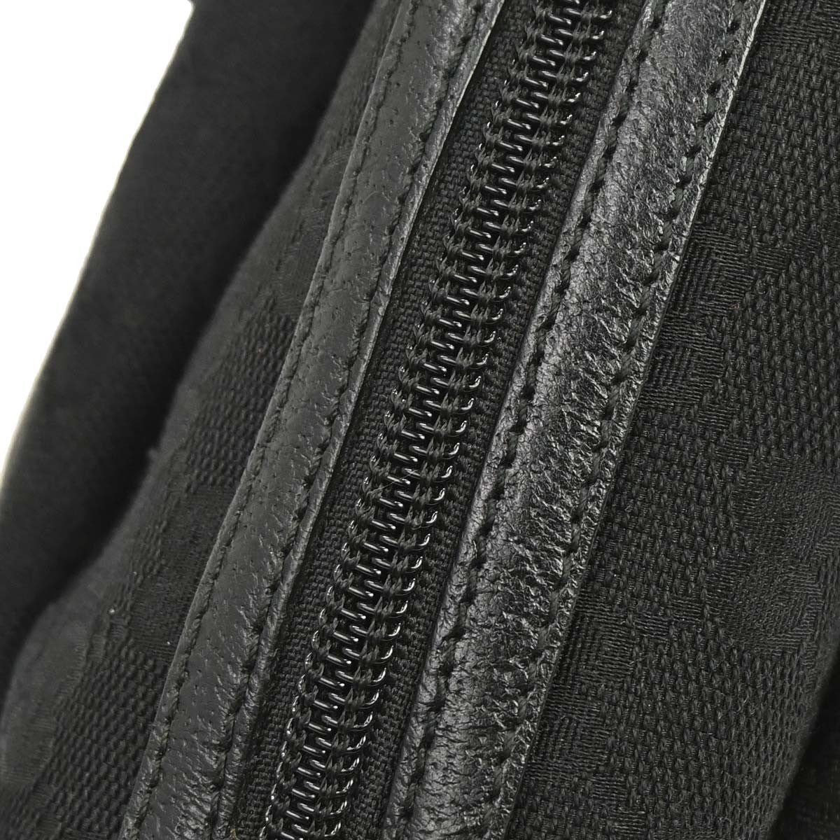 Gucci Zip Around Bowling GG Canvas, Black, Canvas, Handbag
