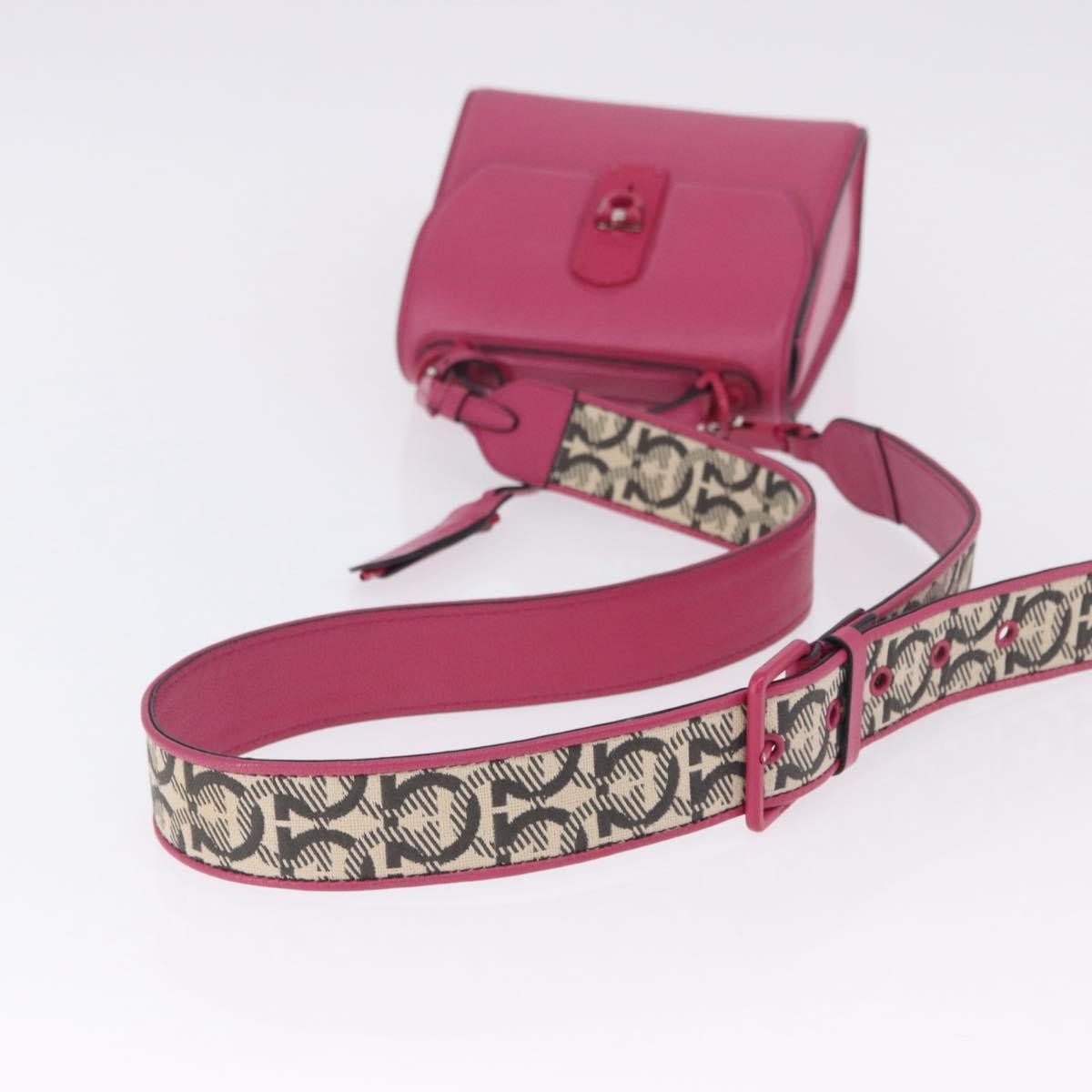 Salvatore Ferragamo Boxyz Top Handle Leather, Pink, Leather, Handbag