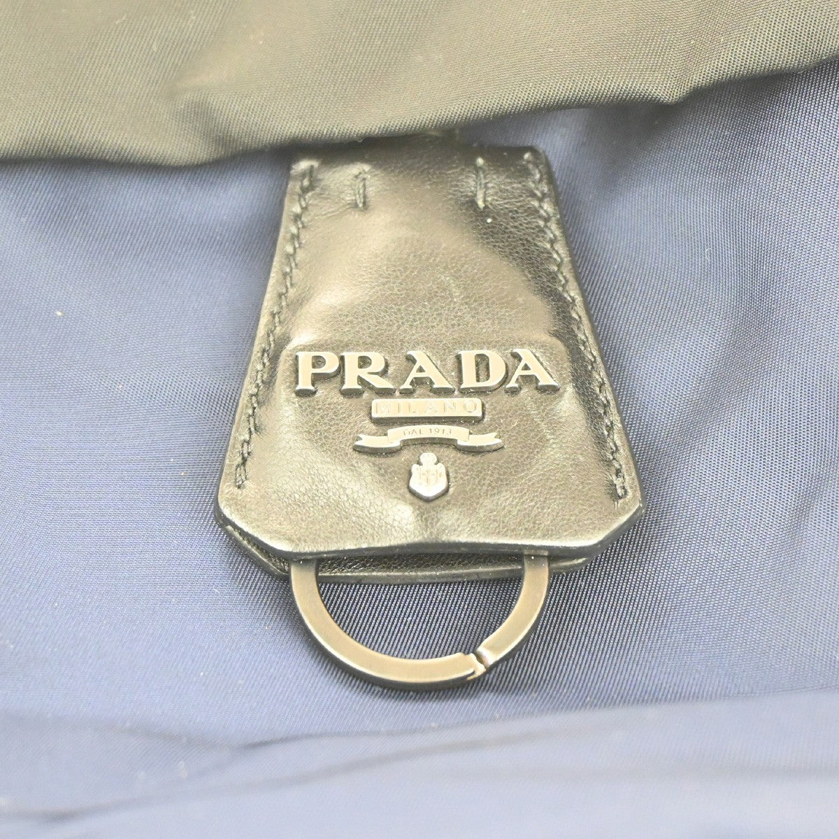 Prada Convertible Double Tote Tessuto, Black, Nylon, Handbag