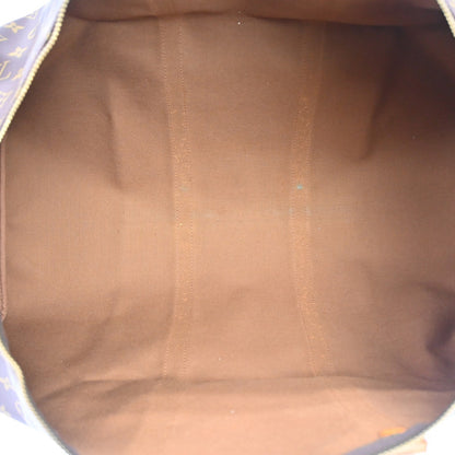 Louis Vuitton Keepall Monogram, Brown, Canvas, Travel Bag