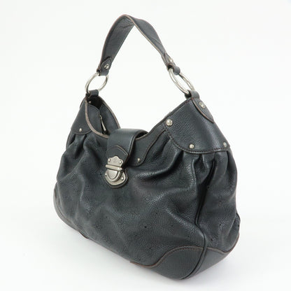 Louis Vuitton Solar Mahina Leather, Black, Leather, Handbag