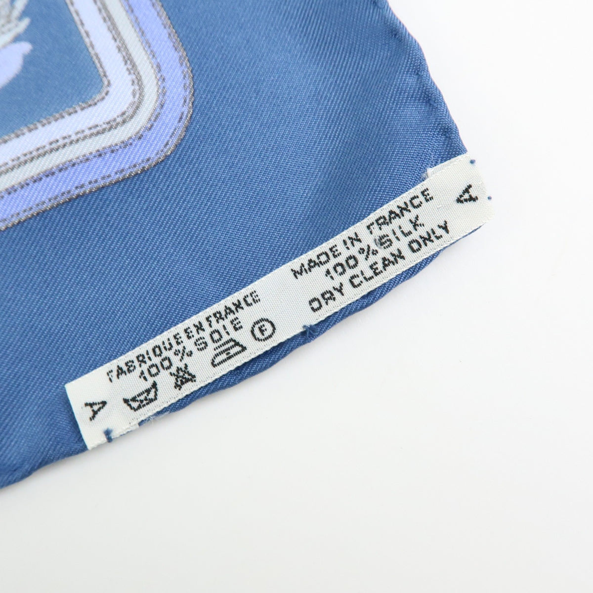 Hermes Carré 42 Silk, Blue, Silk, Scarf