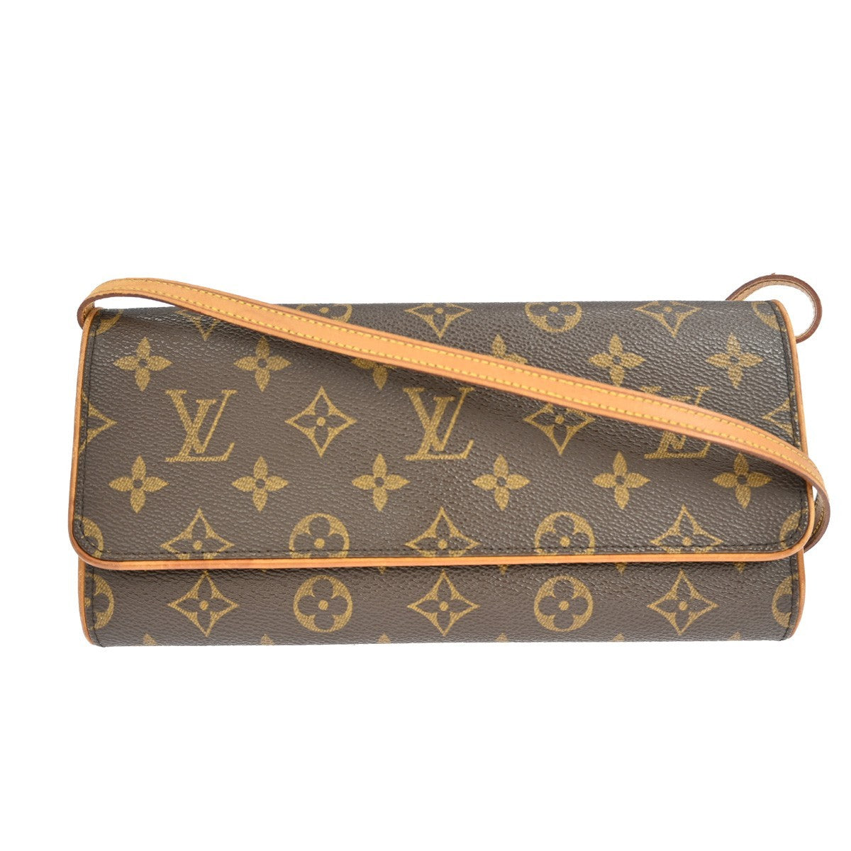 Louis Vuitton Twin Canvas, Brown, Canvas, Clutch