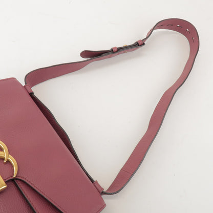 Gucci GG Marmont Leather, Pink, Leather, Shoulder Bag