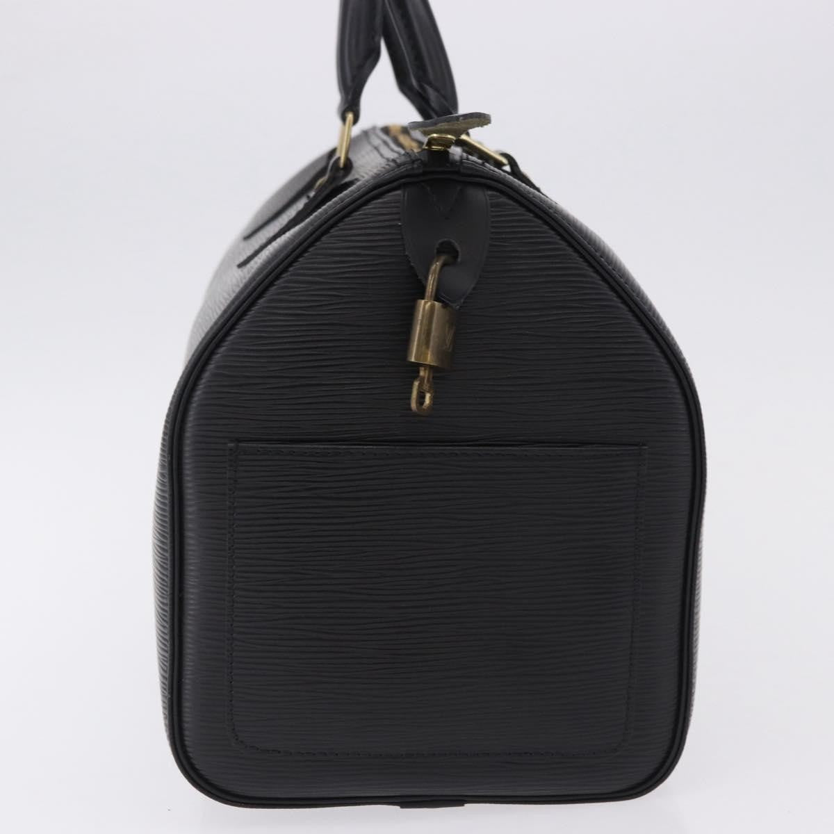 Louis Vuitton Speedy Epi Leather, Black, Leather, Handbag
